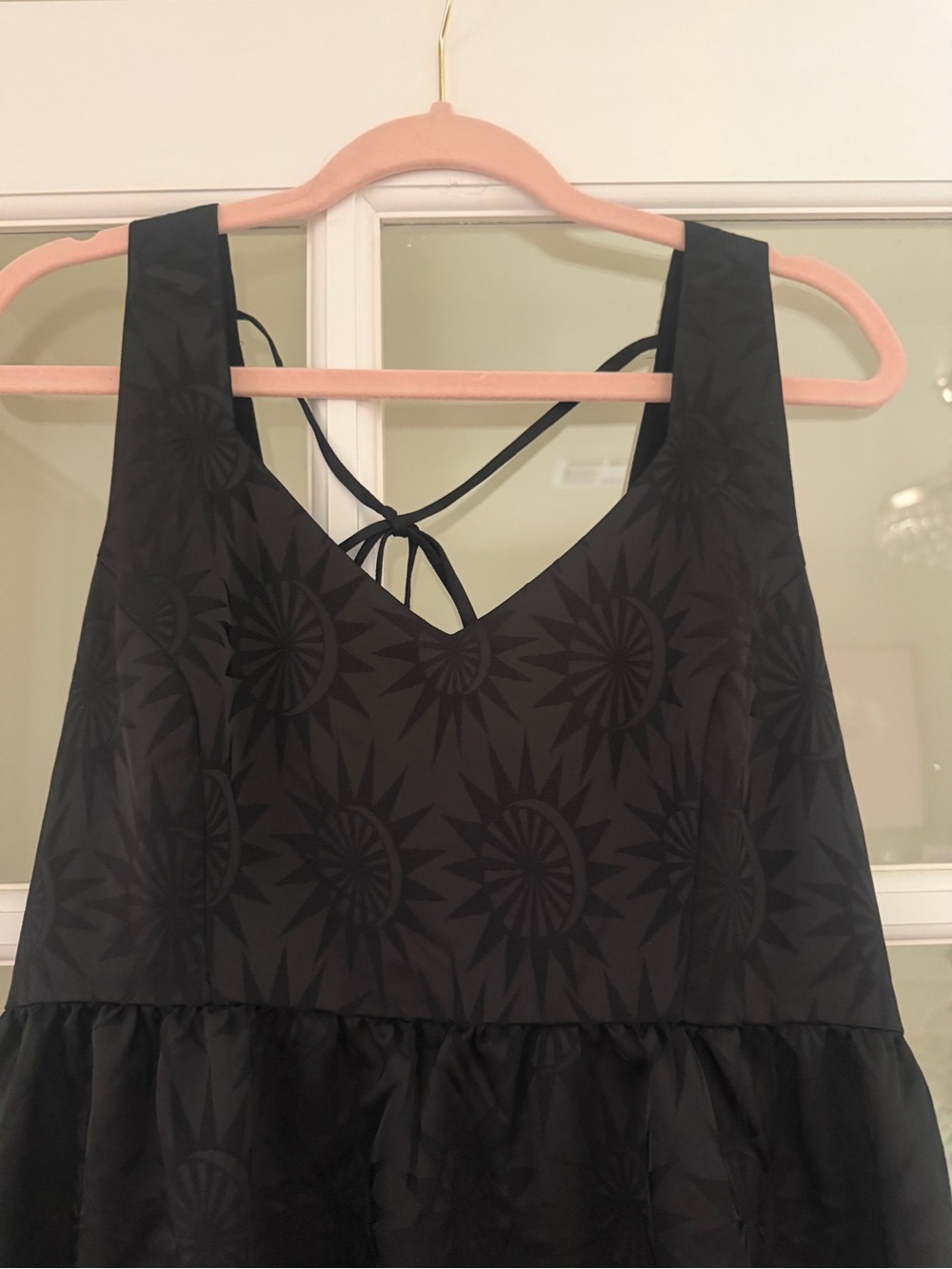 Disturbia Womens Black Sunburst Maxi Dress - Classic Sleeveless Design - Picture 3 of 8